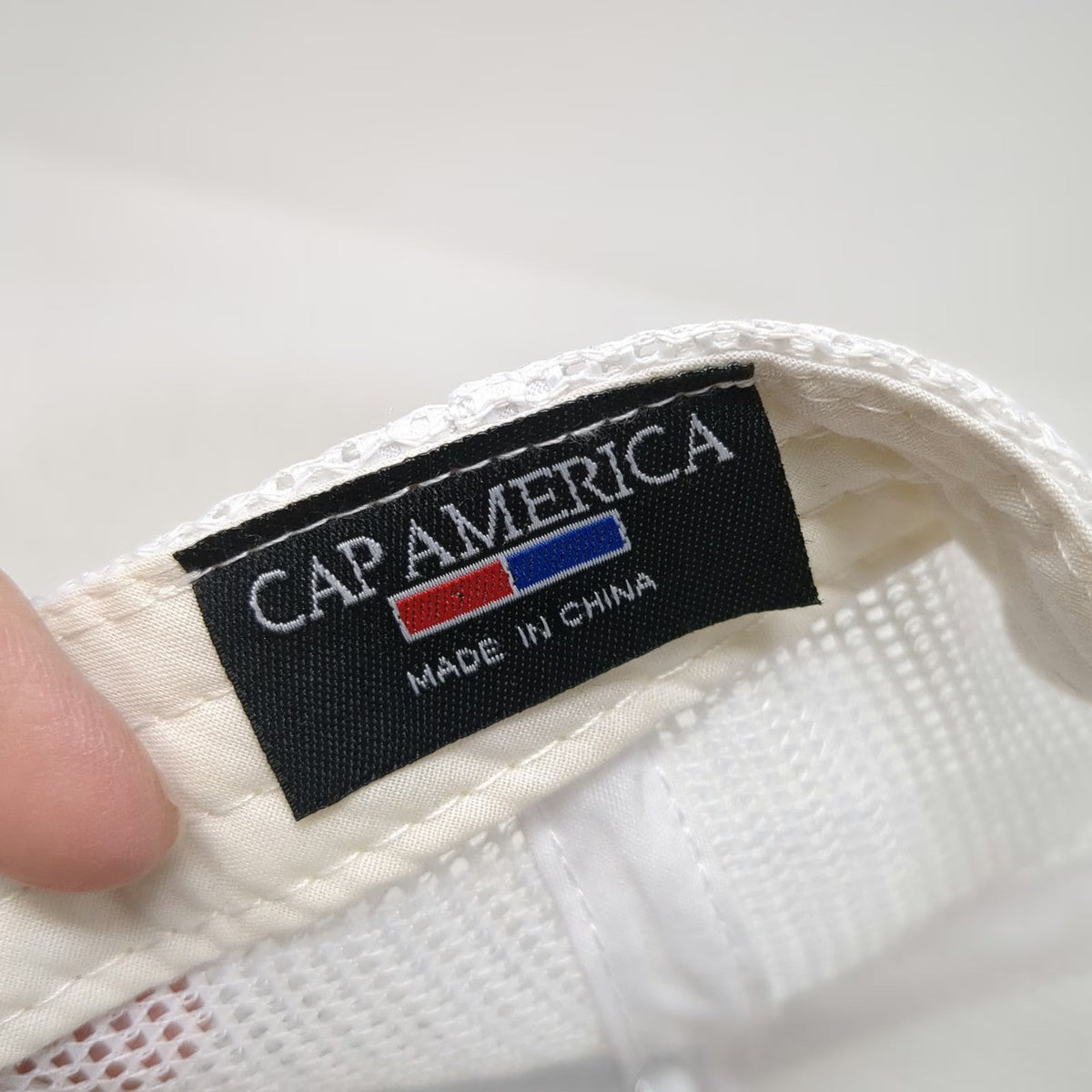 Cap America Trucker Hat Red White One Size Mesh Back Snapback Rehab Authority