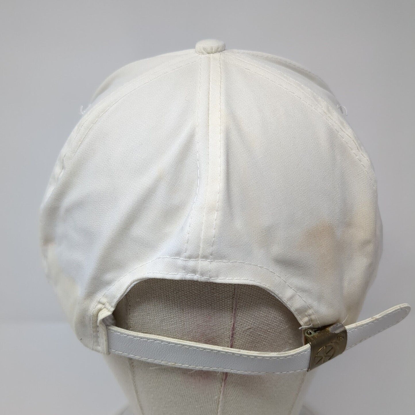 Salmon GC Slideback Hat White One Size Adjustable Embroidered Rope Sportcap