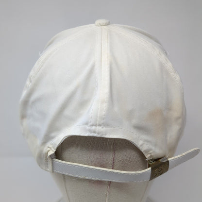 Salmon GC Slideback Hat White One Size Adjustable Embroidered Rope Sportcap