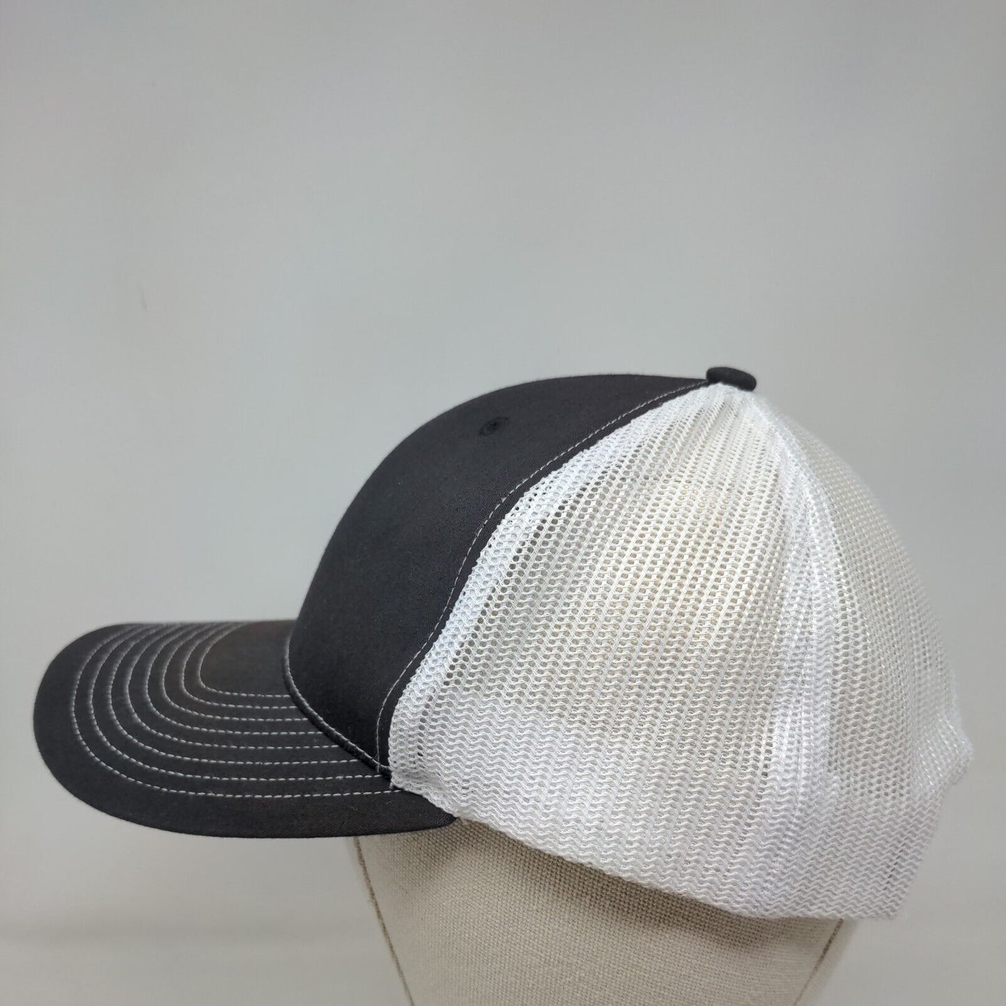 Company Wrench Snapback Mesh Back Trucker Hat Black One Size Colorblock