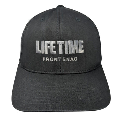 Lifetime Frontenac Snapback Trucker Hat Black OS Adjustable Mesh Back Sport-Tek