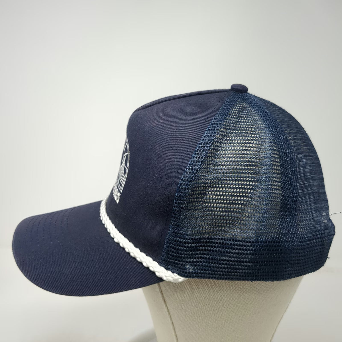 Cobra Trucker Hat Blue One Size Outside Lands Music Festival Rope Mesh Snapback