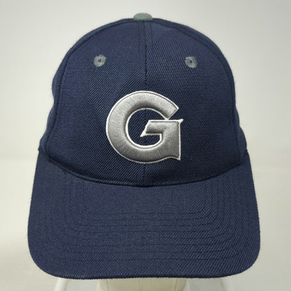 Georgetown Hoyas NCAA Top of the World Blue 7 Fitted Hat Gray G Logo Bulldog Cap