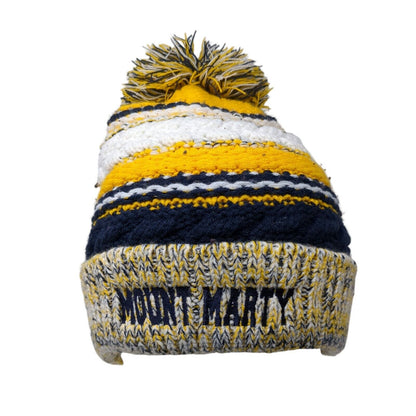 Mount Marty Knit Pom Pom Beanie Hat Multicolor One Size Sport-Tek
