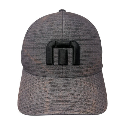Travis Mathew Logo Snapback Hat Gray One Size Adjustable Flexfit 110