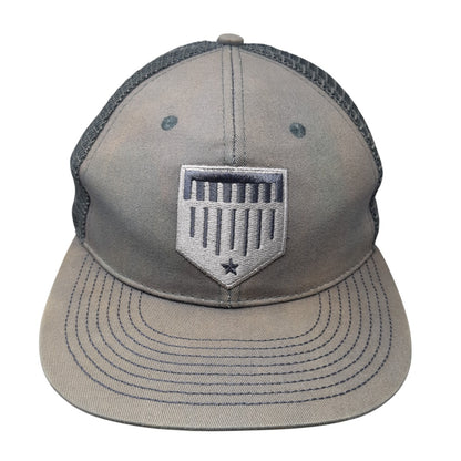 Plate Crate Snapback Trucker Hat Gray One Size Adjustable Embroidered Mesh Back