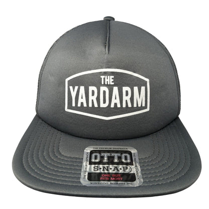 The Yardarm Snapback Trucker Hat Gray One Size Adjustable Mesh Back 6 Panel Otto