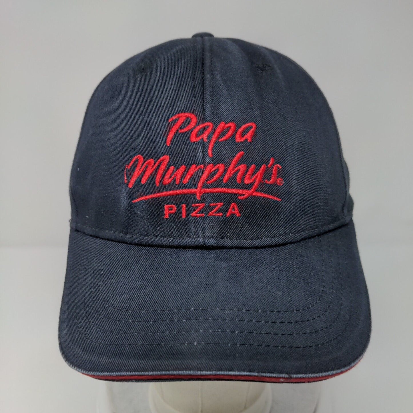 Papa Murphy's Pizza Strapback Hat Blue OSFA Embroidered Employee Crew Cap Crest