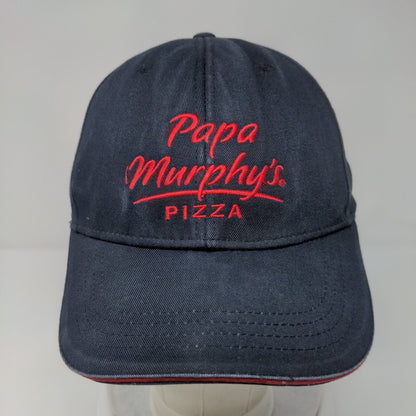 Papa Murphy's Pizza Strapback Hat Blue OSFA Embroidered Employee Crew Cap Crest