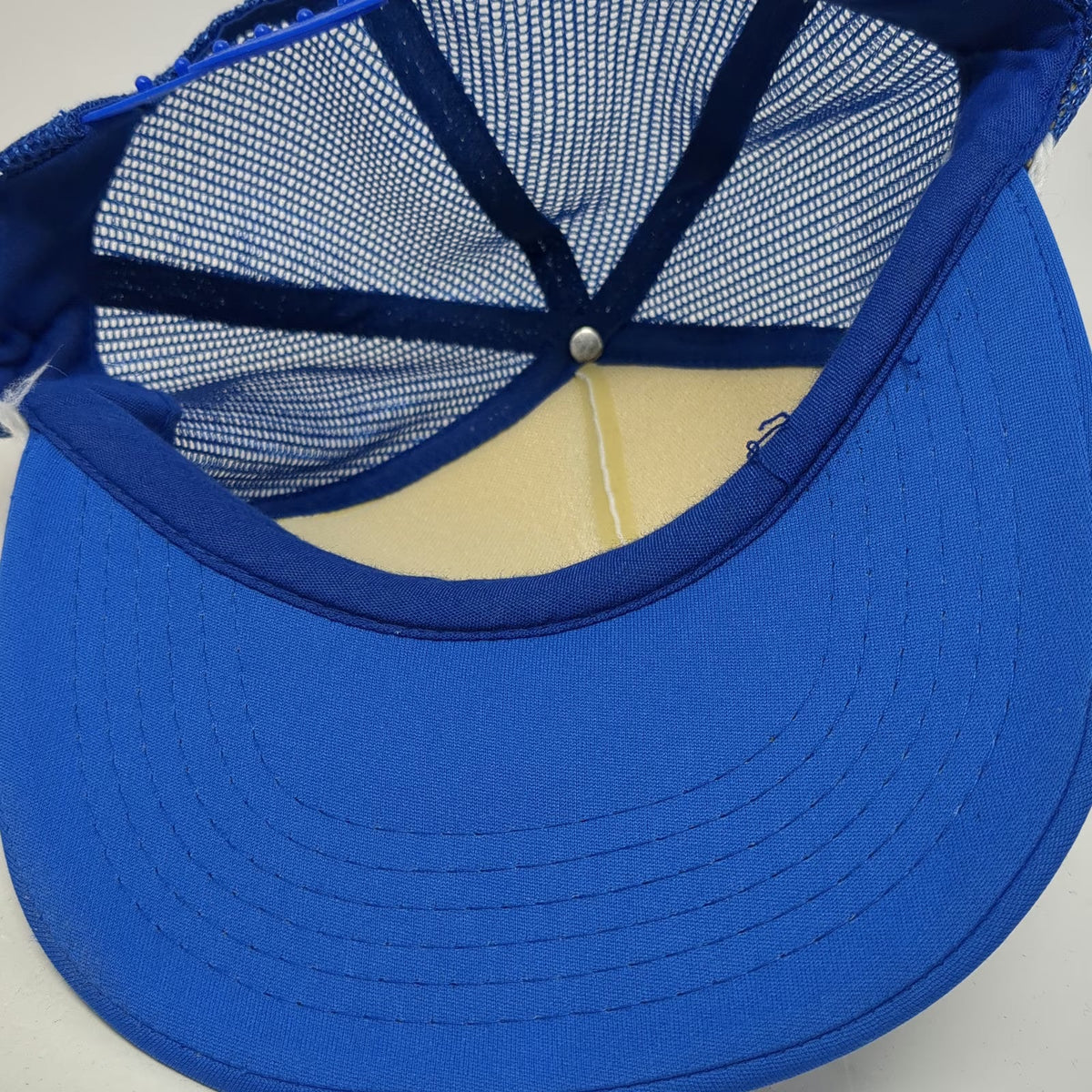 Spokane House Of Hose Inc Blue Trucker Hat One Size Snapback Mesh Foam Rope