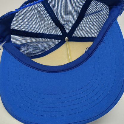Spokane House Of Hose Inc Blue Trucker Hat One Size Snapback Mesh Foam Rope