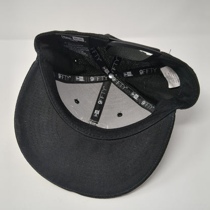 Lion Face Youth Snapback Hat Black OS Adjustable Embroidered 9Fifty New Era