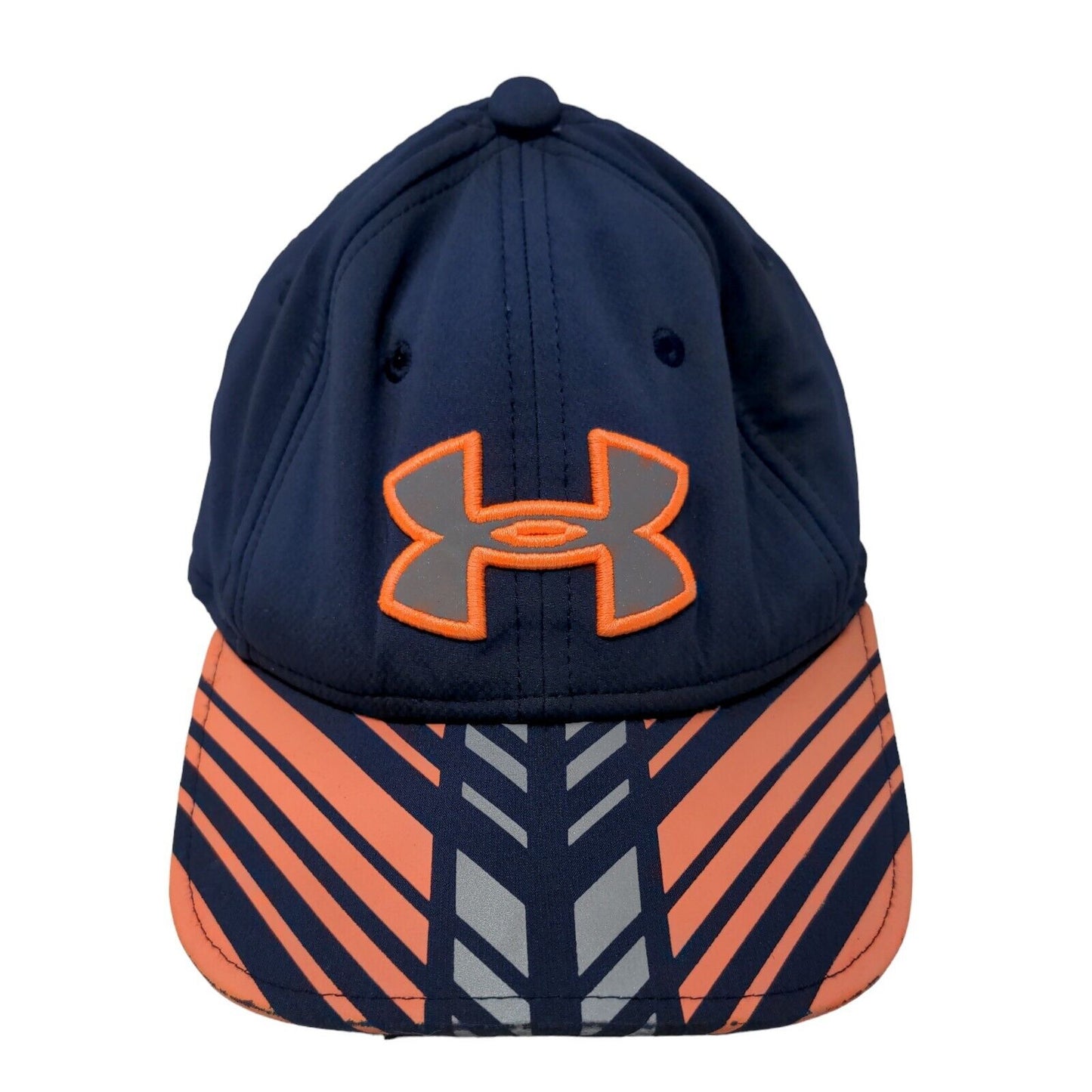 Under Armour Boy's Fitted Hat Multicolor Size S/M Embroidered Logo Stripes