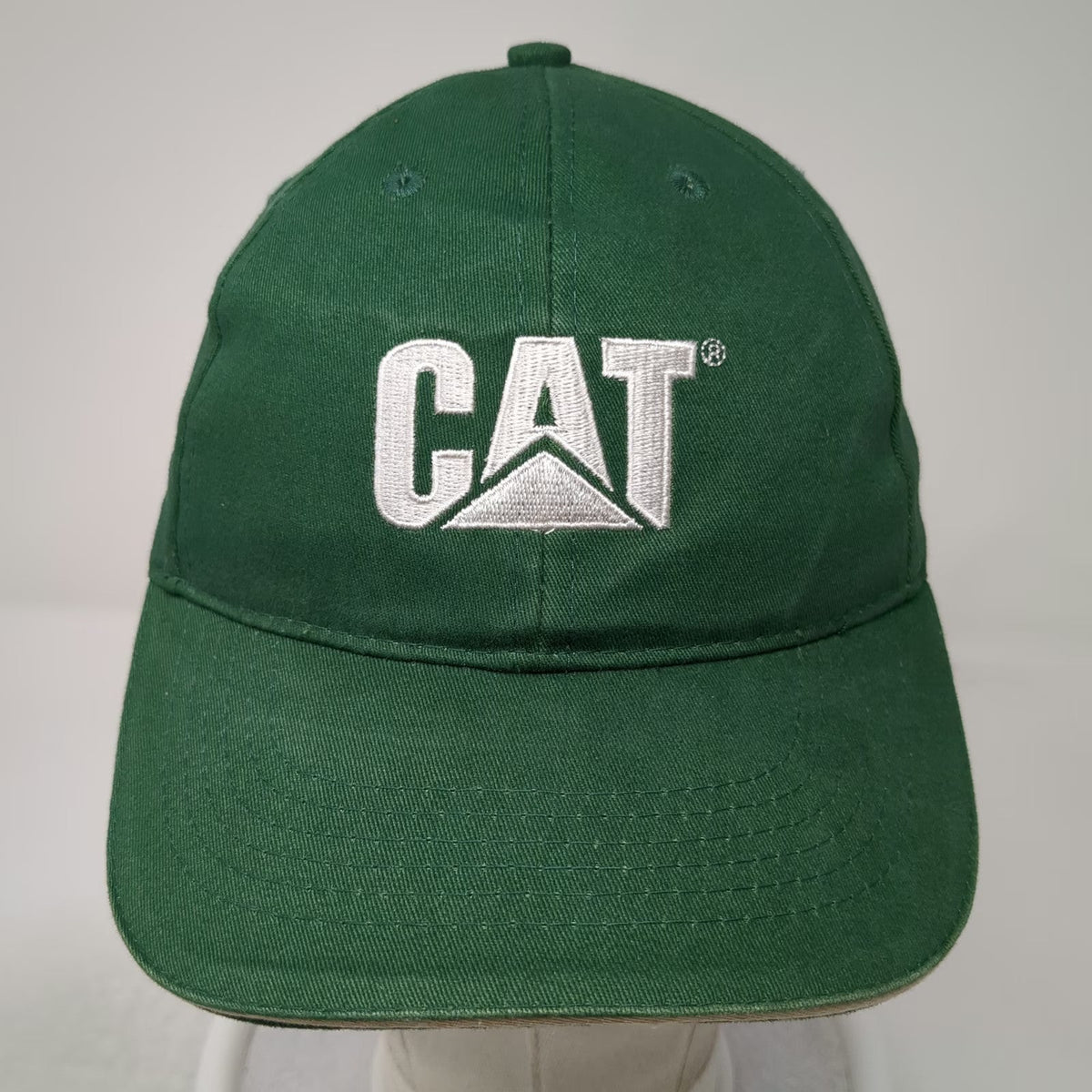 CAT Baseball Cap Green OSFM Foley Incorporated Embroidered Logo Adjustable Hat