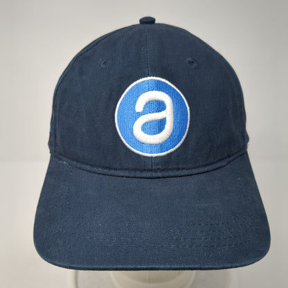AppFolio Slideback Hat Blue One Size Leather Strap Port Authority