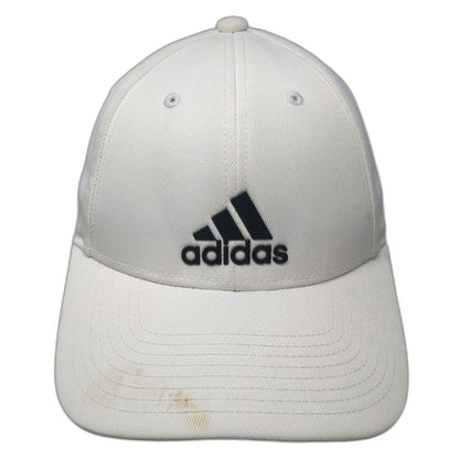 Adidas Baseball Cap White One Size Aeroready Recycled Strapback Hat Logo Black