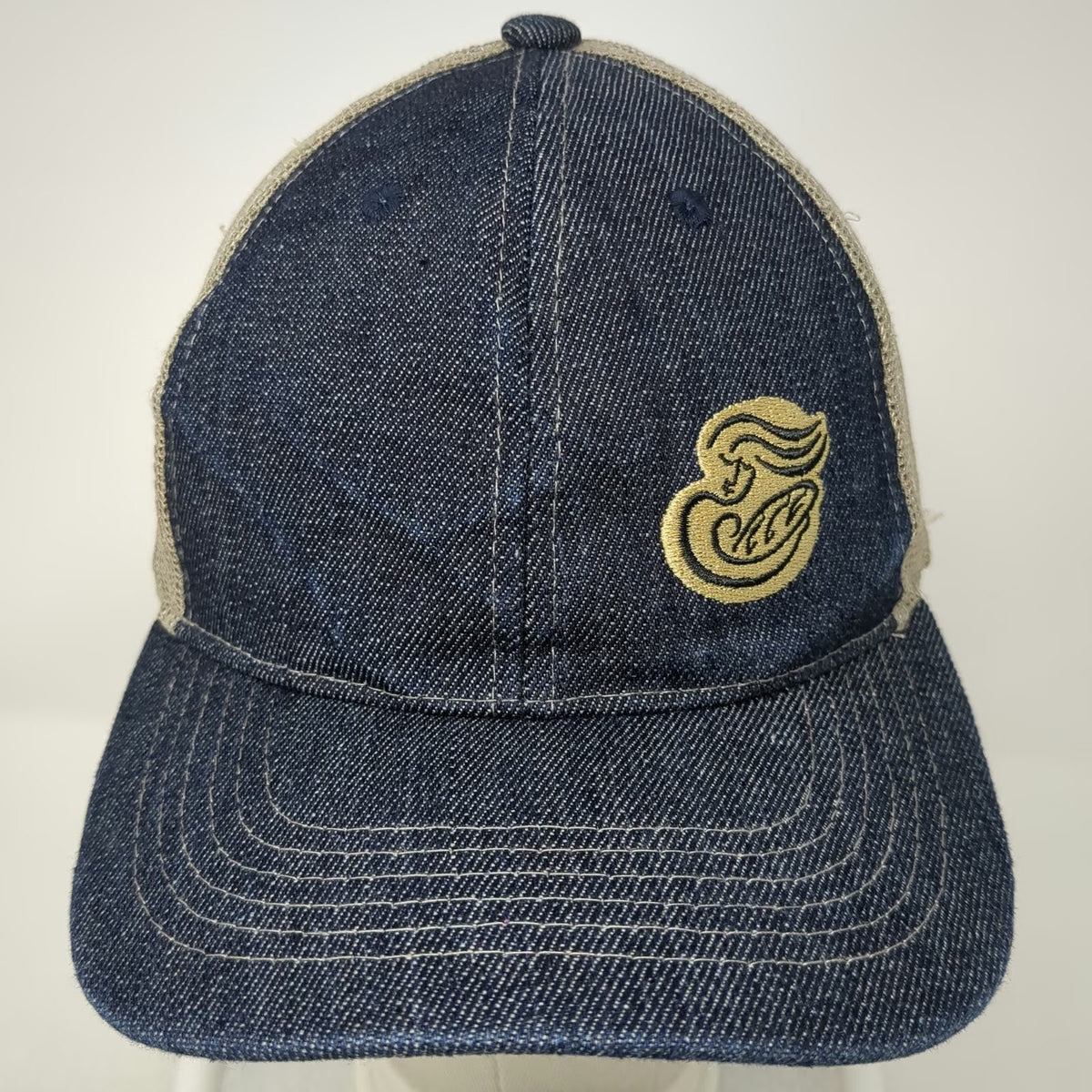 Union Resource Marketing Baseball Cap Blue One Size Denim Mesh Strapback Hat