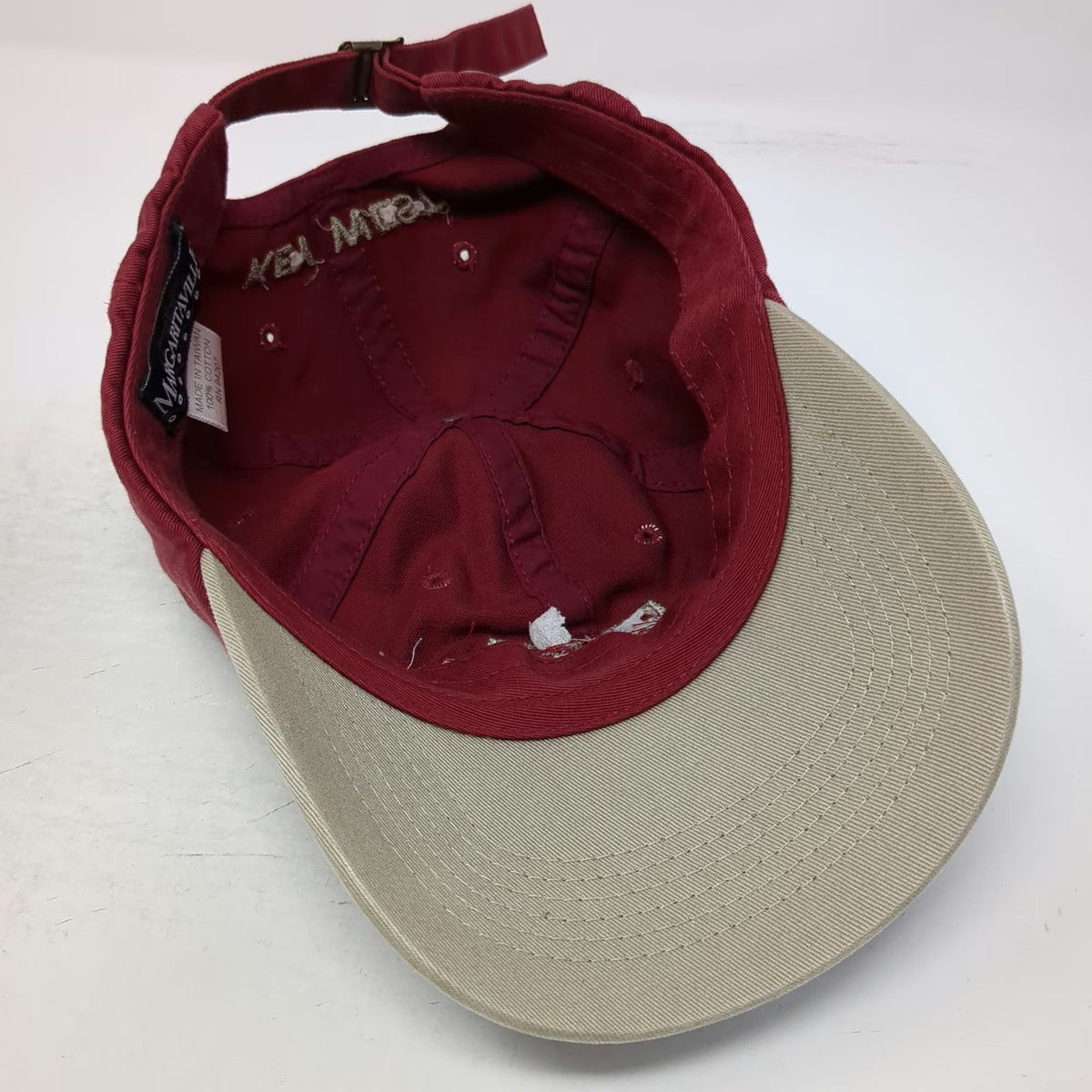 Margaritaville Baseball Cap Red One Size Key West Jimmy Buffett Cotton Hat