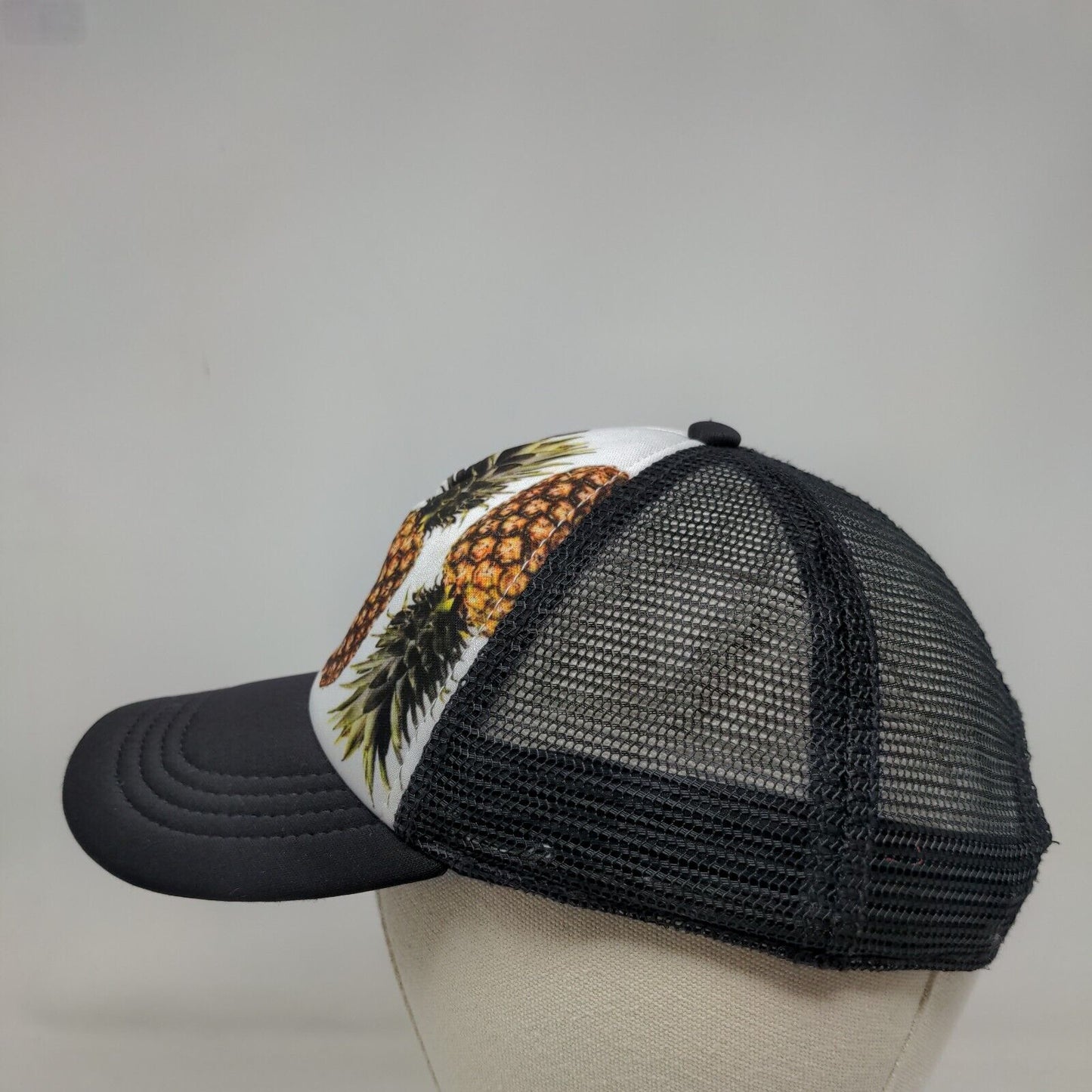 Pineapple Snapback Mesh Back Trucker Hat Multi One Size Adjustable