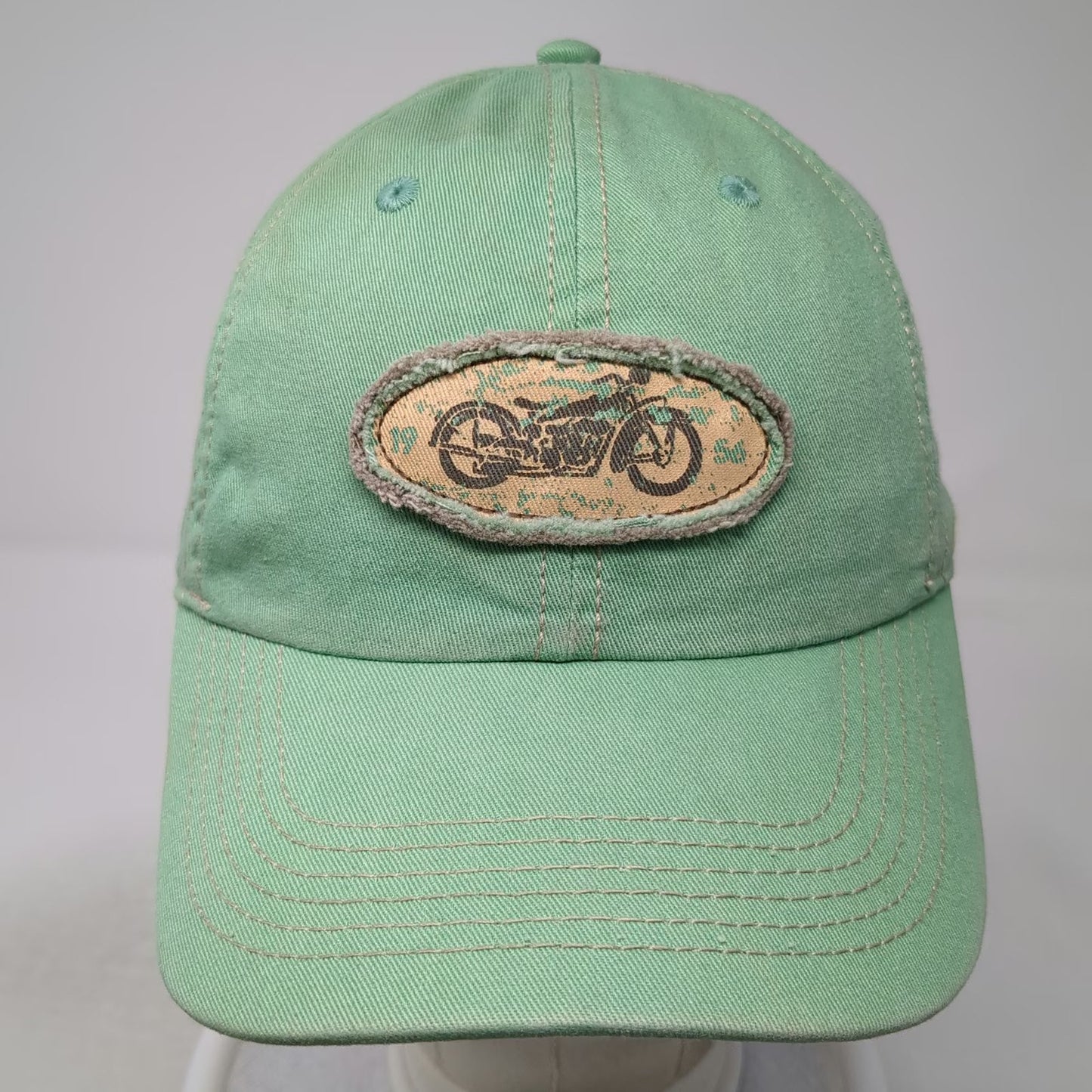 Life is good Baseball Cap Green One Size Motorcycle Enjoy The Ride Slideback Hat