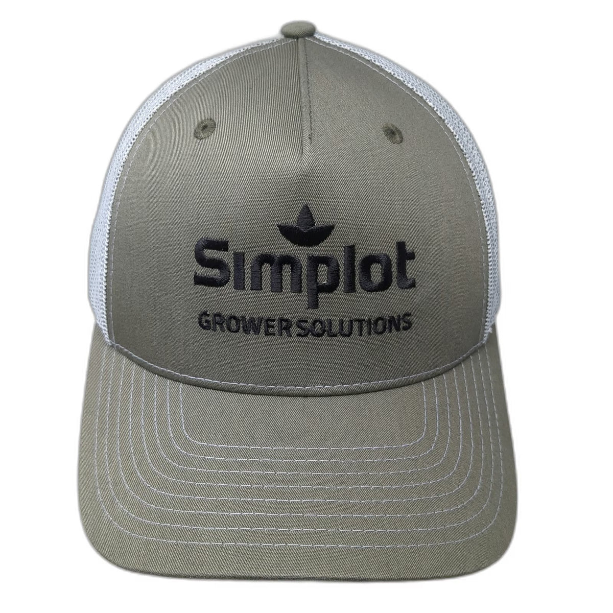 Richardson Trucker Hat Green OSFM Simplot Grower Solutions Mesh Snapback Logo