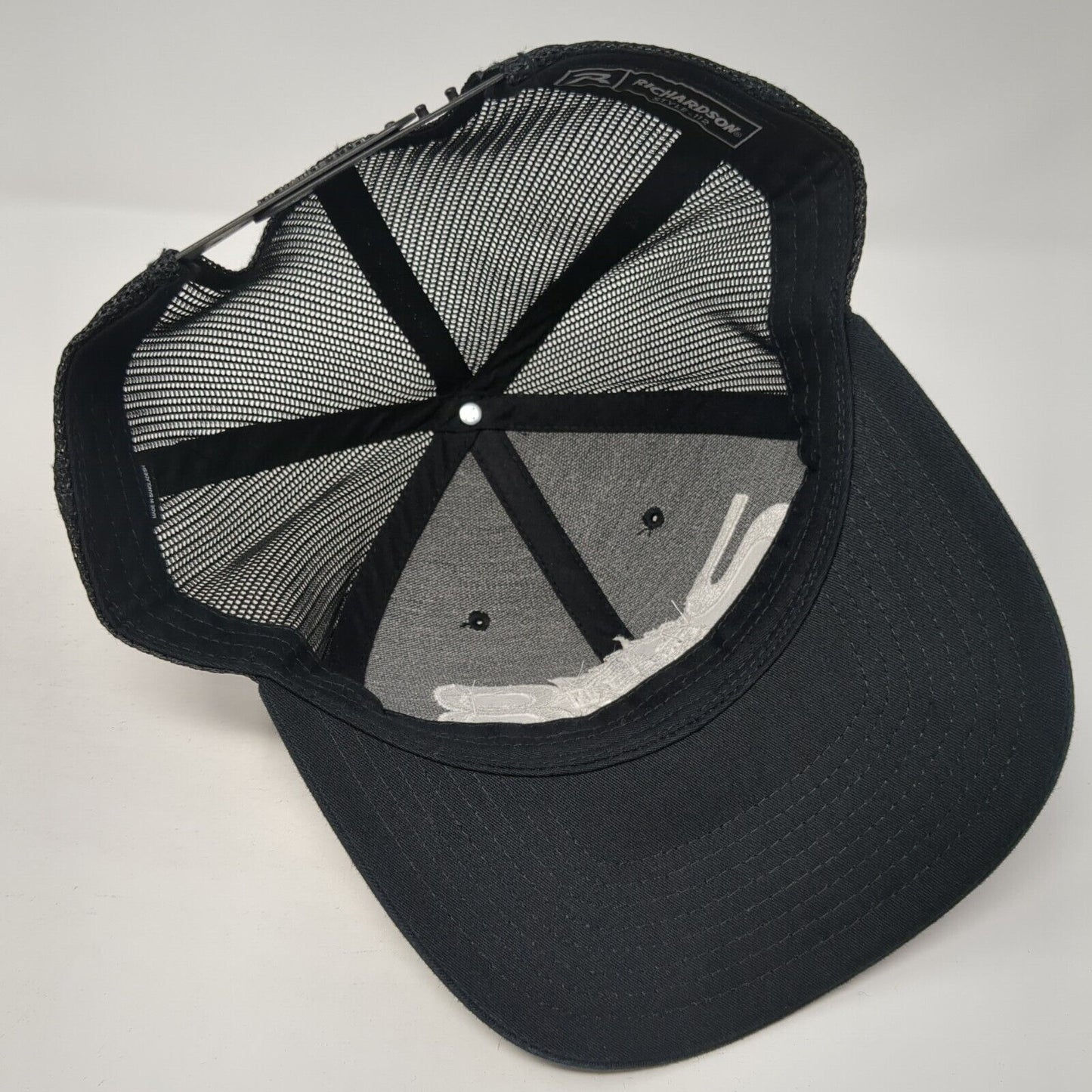 28 Precision Design & Trim Snapback Trucker Hat Black OS Mesh Back Richardson