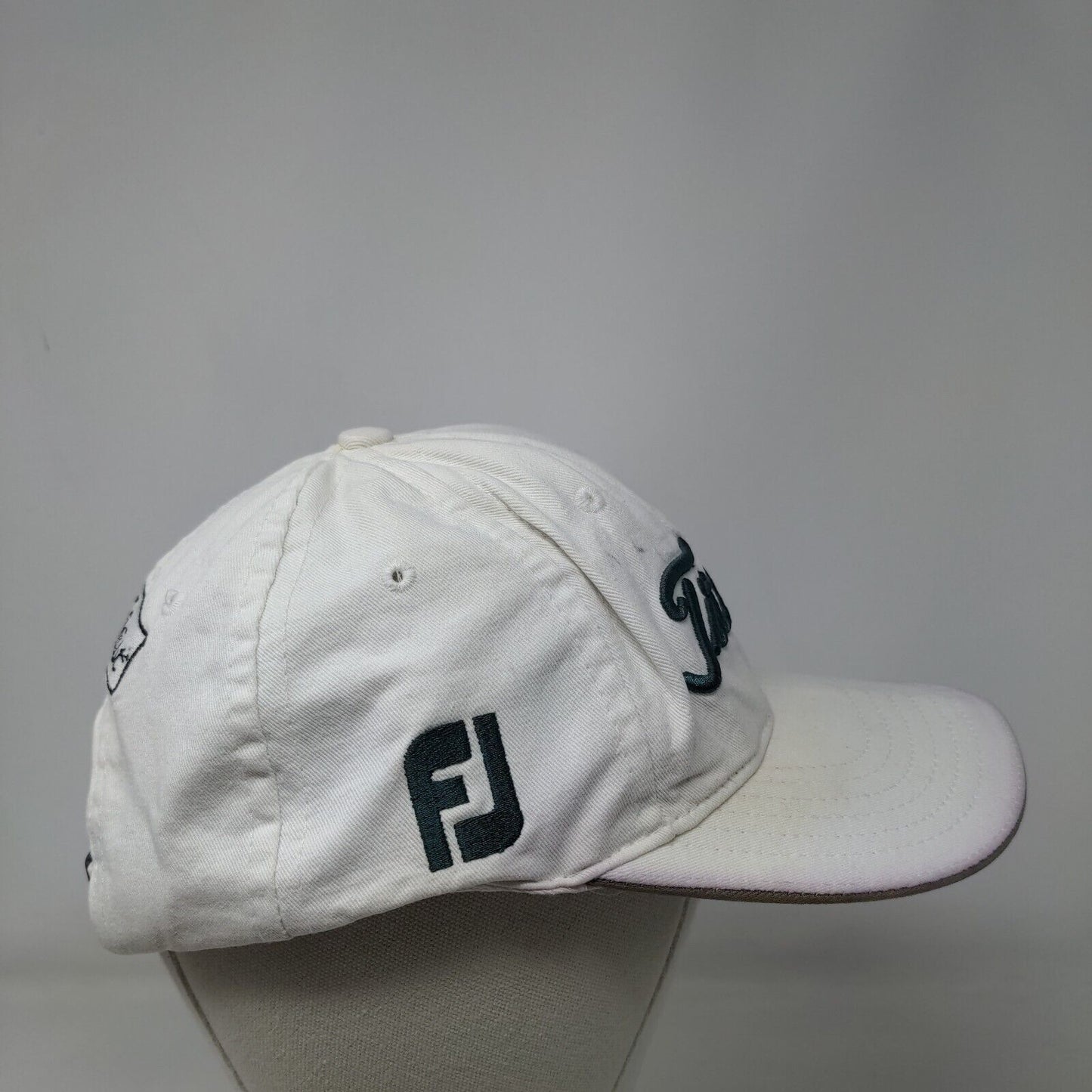 Titleist #1 FJ Slideback Hat White One Size Embroidered Adjustable