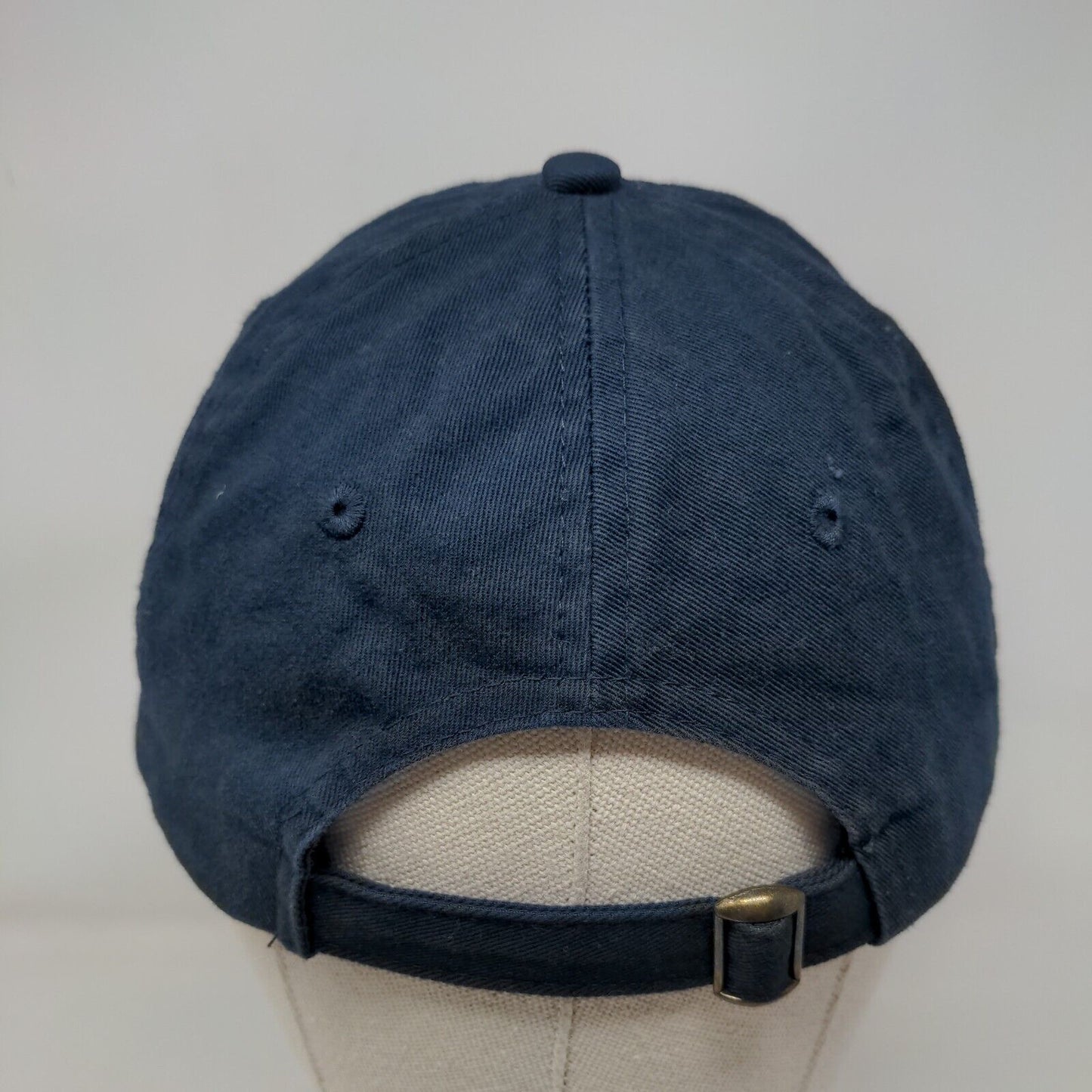 SG Slideback Hat Blue One Size Embroidered Adjustable Solid 6 Panel
