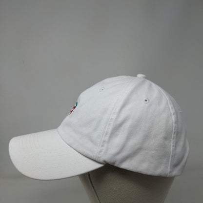 Apollo USA Slideback Hat White One Size Adjustable Embroidered Vented Holes
