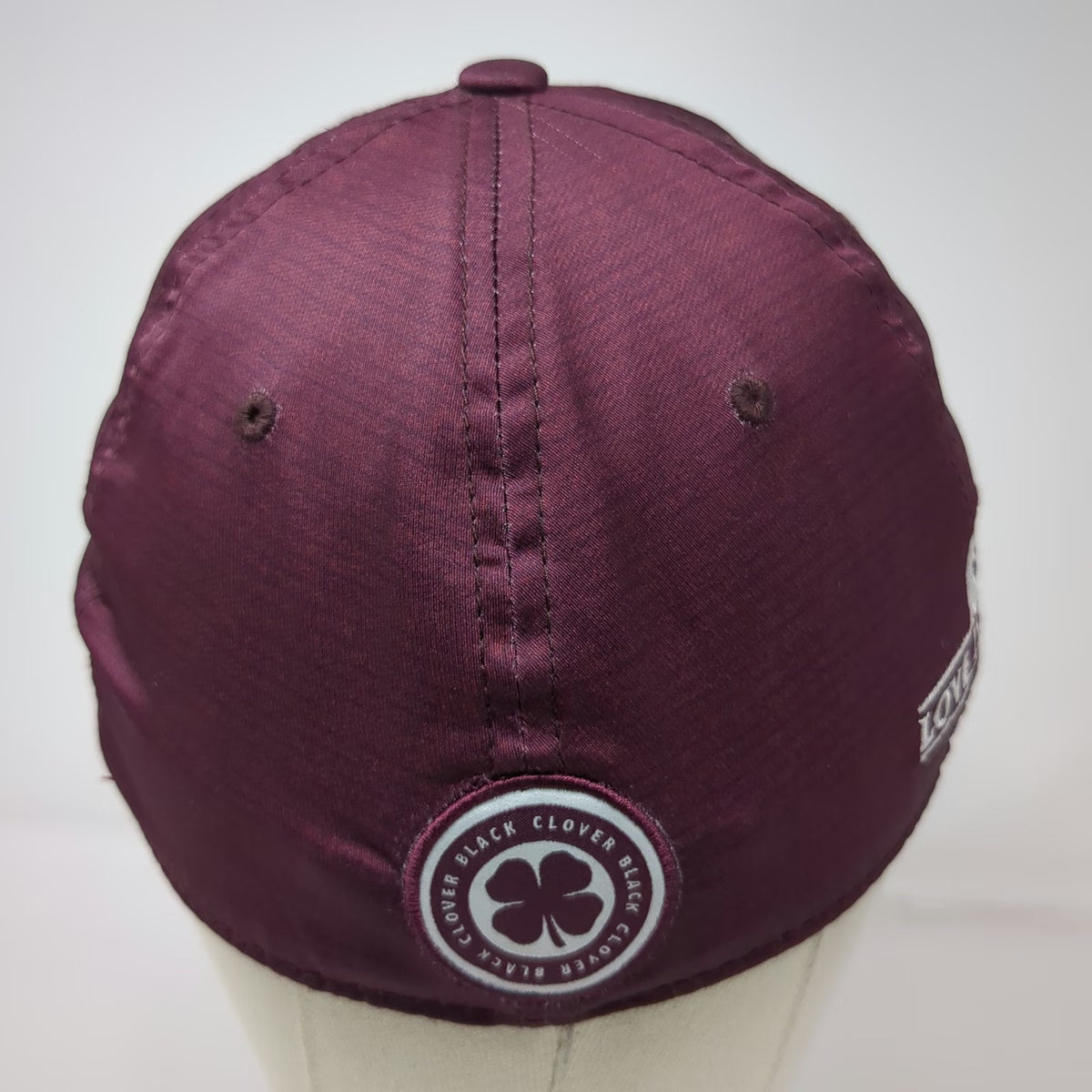 Black Clover Baseball Cap Red M Memory Fit Live Lucky Four Leaf Clover Hat