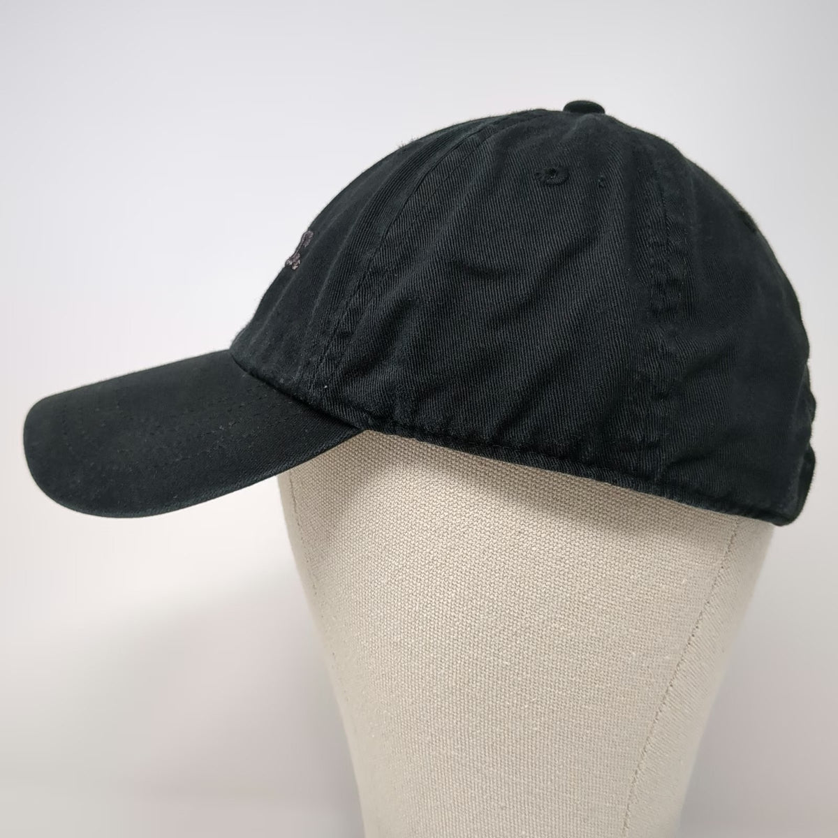 Rag USA Baseball Cap Black One Size Altec Logo Slideback Beige Underbrim Hat
