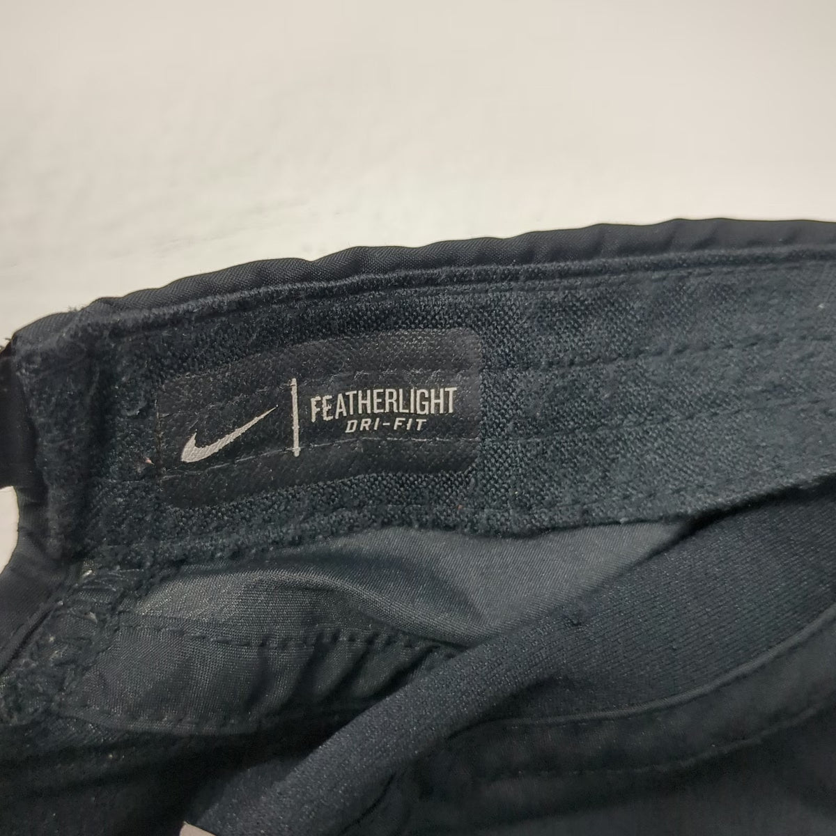 Nike Baseball Cap Black One Size Dri-Fit Mesh Strapback Hat Running Golf Sport