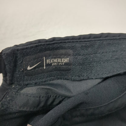 Nike Baseball Cap Black One Size Dri-Fit Mesh Strapback Hat Running Golf Sport
