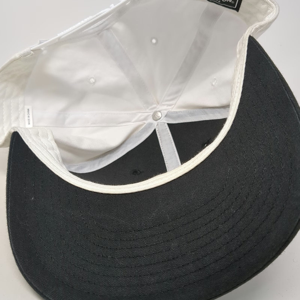 Richardson Trucker Hat Black One Size The Peltz Co Logo Snapback Contrast Stitch