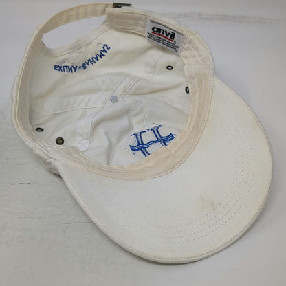 Anvil Baseball Cap White One Size Highbourne Cay Exuma Bahamas Strapback Hat