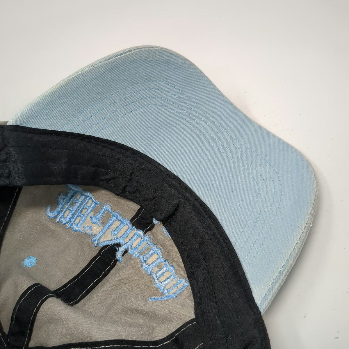 Lucky 7 Baseball Cap Gray Blue One Size Wildwood New Jersey Strapback Cotton hat