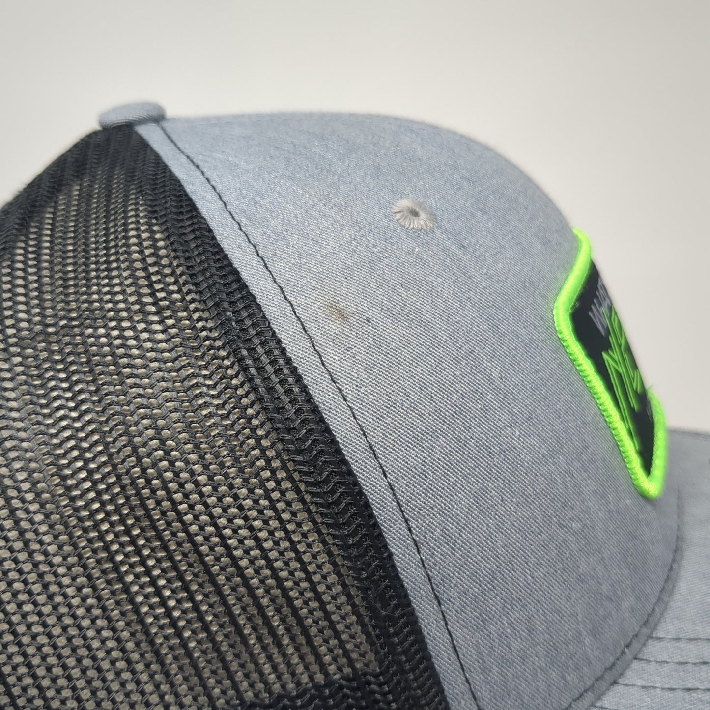 What's Next Fully Promoted Trucker Hat Gray One Size Adjustable Richardson