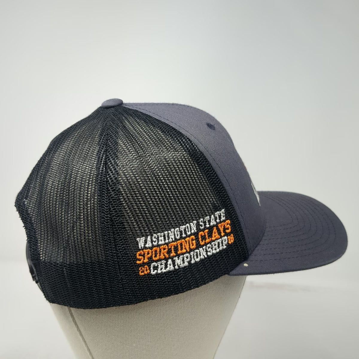 Sport-Tek Trucker Hat Gray One Size Lost Pair Ranch Sporting Clays Washington