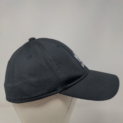 Adidas Fitted Hat Black S/M Lightweight Breathable Embroidered