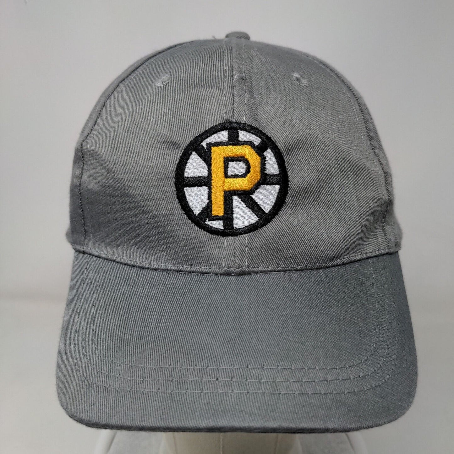 Unbranded Men's Strapback Hat Gray Embroidered NHL Providence Bruins Logo