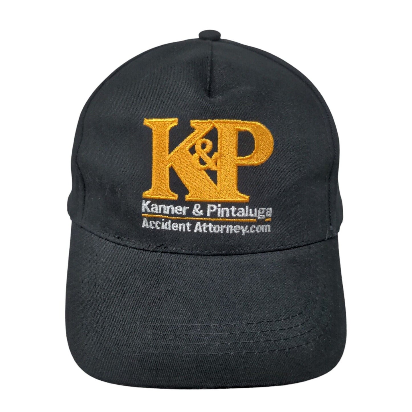 K&P Kanner & Pintaluga Strapback Hat Black One Size Accident Attorney