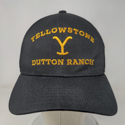 Yellowstone Dutton Ranch Snapback Mesh Back Trucker Hat Black One Size