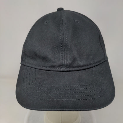 Unbranded Slideback Hat Black OSFM Adjustable Blank Vent Holes Solid