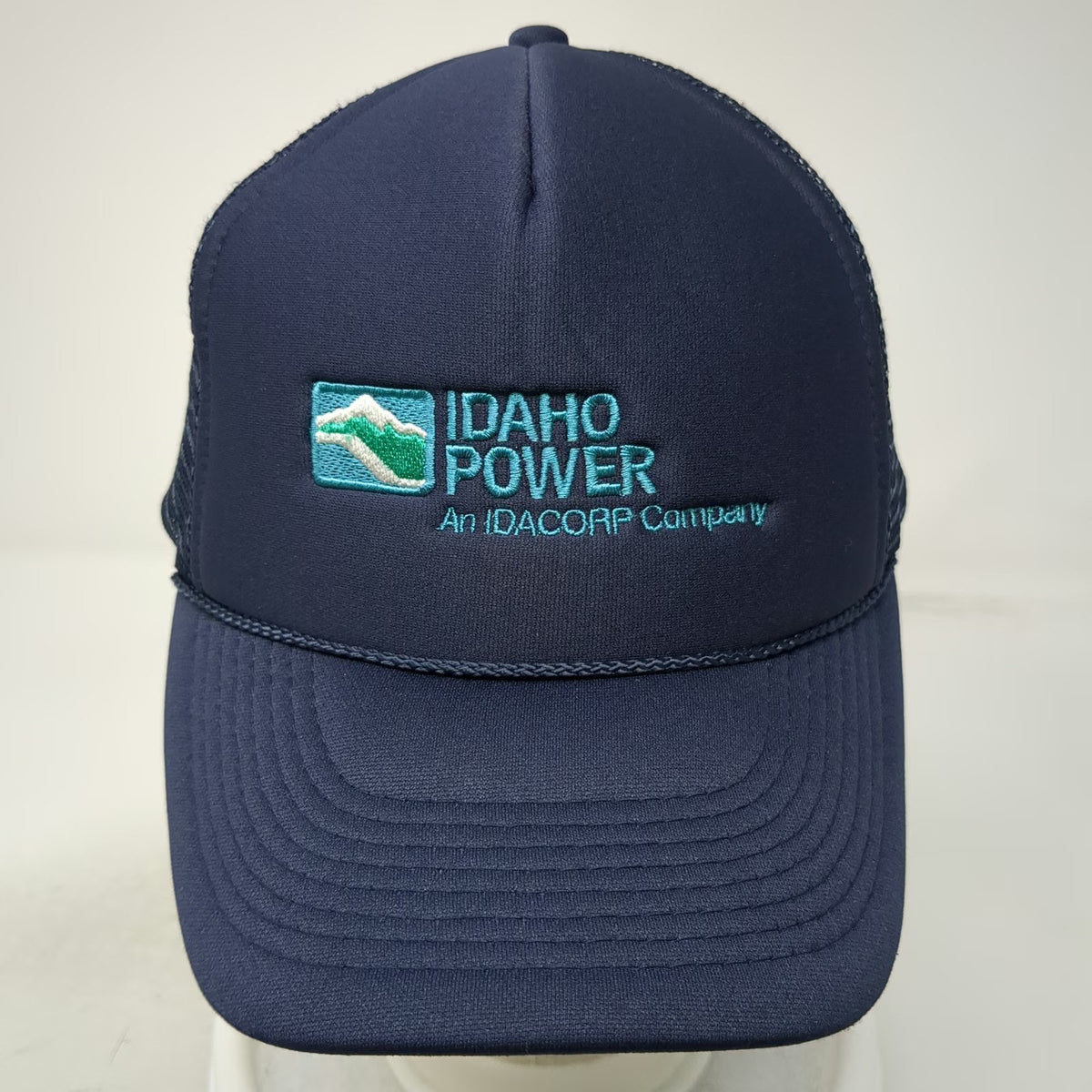 Otto Trucker Hat Blue One Size Idaho Power Idacorp Mountain Mesh Snapback