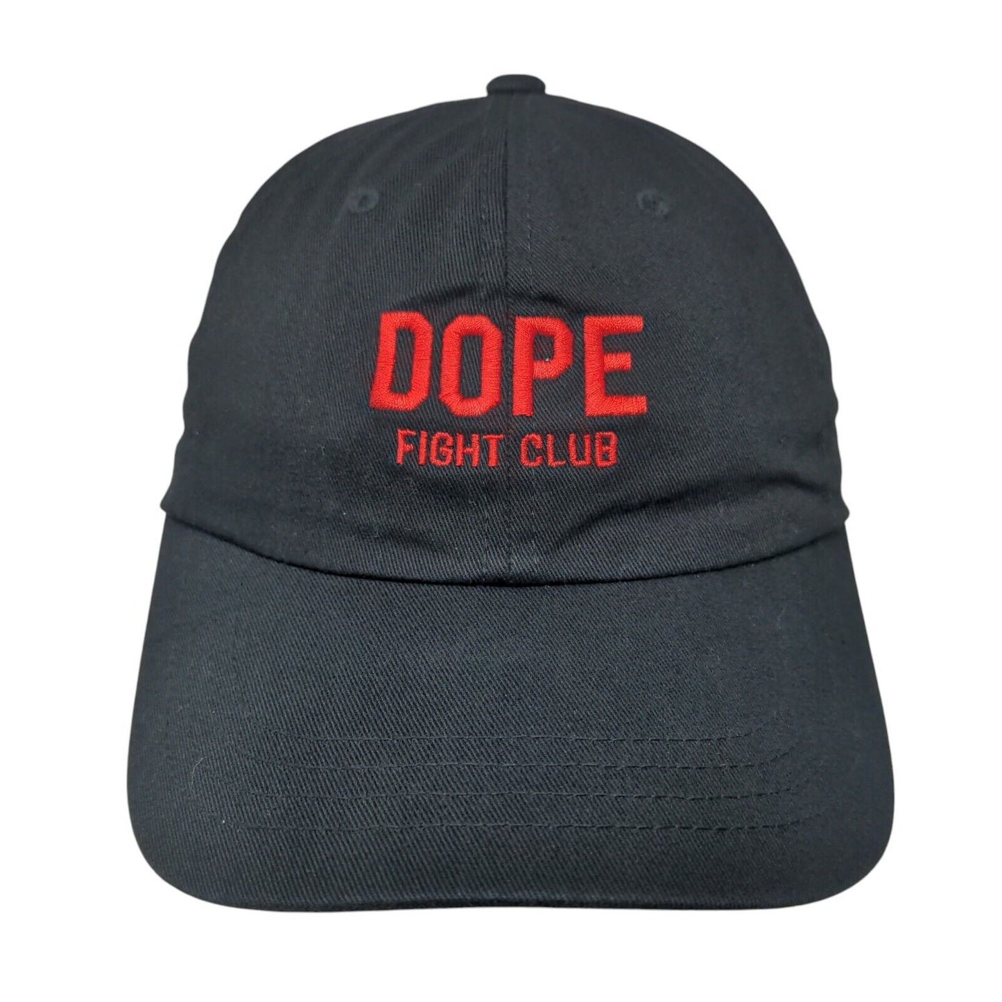 Dope Fight Club Slideback Hat Black One Size Adjustable The Classics Yupoong