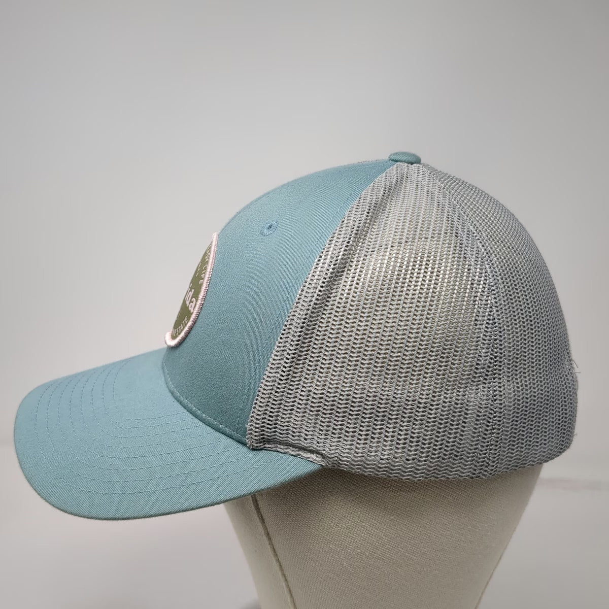 Richardson Trucker Hat Blue S Florida Sunshine State Mesh Snapback
