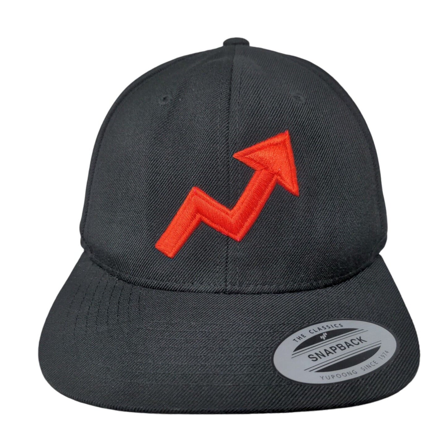 Buzz Feed Snapback Hat Black One Size Embroidered The Classics Yupoong