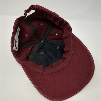 Nike Slideback Hat Red One Size Adjustable Embroidered Swoosh 6 Panel