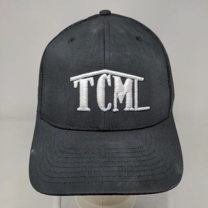 TCM TriCounty Metals Snapback Trucker Hat Black One Size Mesh Back Richardson