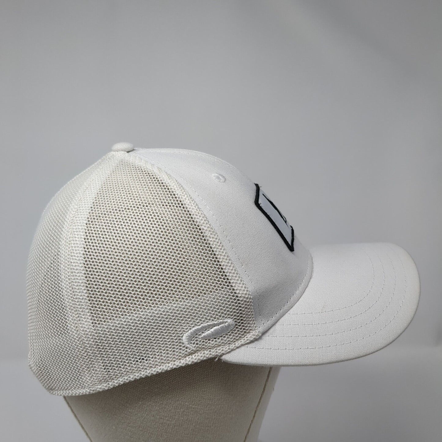 Pukka Snapback Trucker Hat White One Size Adjustable Embroidered Mesh Back